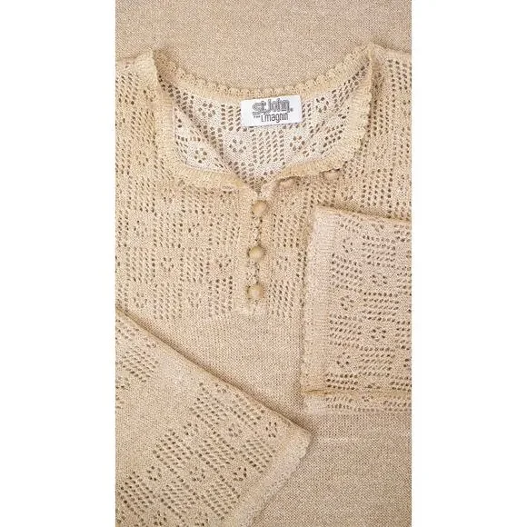 meryl streep gold dress Theodorah Polo Sweater Dress